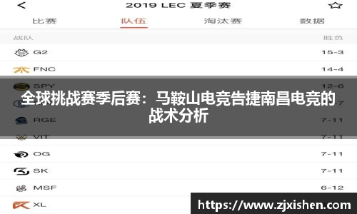 全球挑战赛季后赛：马鞍山电竞告捷南昌电竞的战术分析